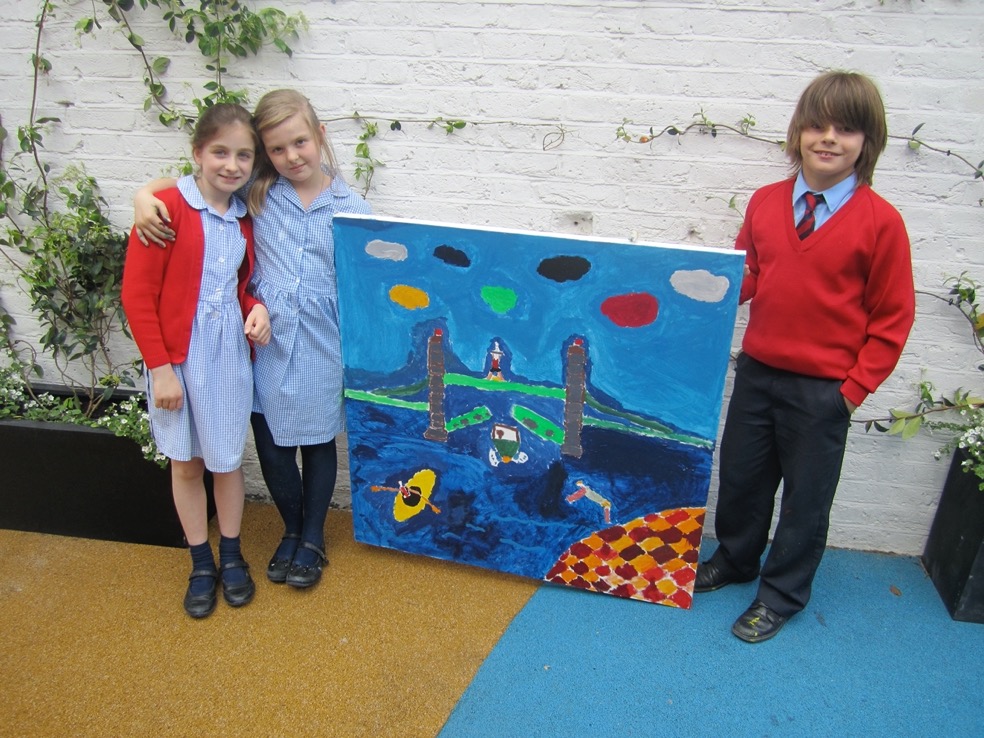 2011 London Olympics Art Project with Christchurch CofE Primary School, Chelsea, London.